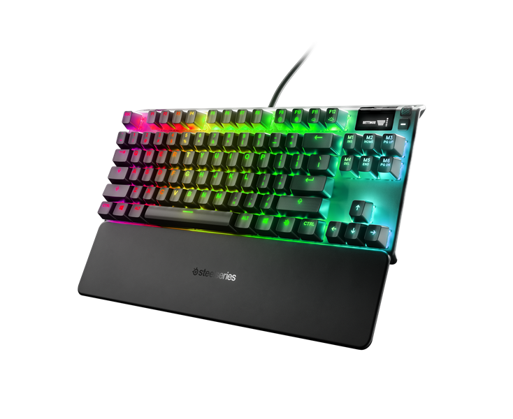 Gaming Keyboard SteelSeries Apex 7 TKL Compact Mechanical RGB Backlit Red/ Blue Switch (64646/ 64758) _919KT